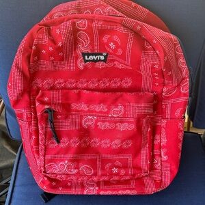 Levi's Red Bandana Print Backpack